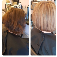 Before and After Hair Transformation